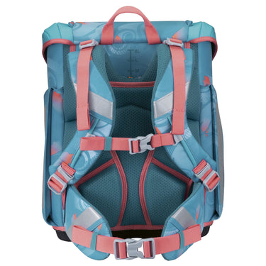 Scout Micro Exklusiv Safety Light - Schulranzen Set 4 tlg. (Aloha) - Markenkoffer