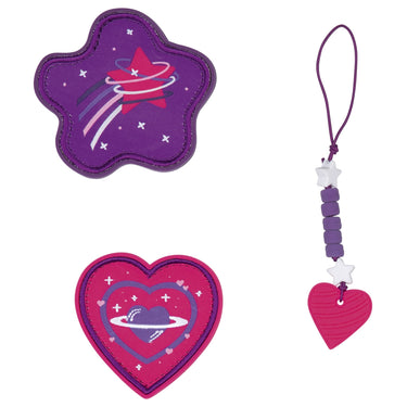 Scout Micro Exklusiv Superflash Extreme - Schulranzen Set 4tlg. (Heartbeat) - Markenkoffer