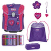 Scout Micro Exclusivo Superflash Extreme - Juego de mochila escolar 4 piezas (Heartbeat)