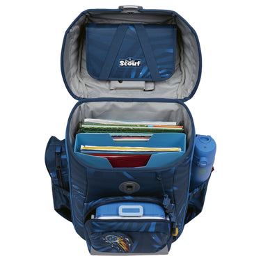 Scout Neo Exklusiv LED - Schulranzen Set 4tlg. (Rocket Rider) - Markenkoffer