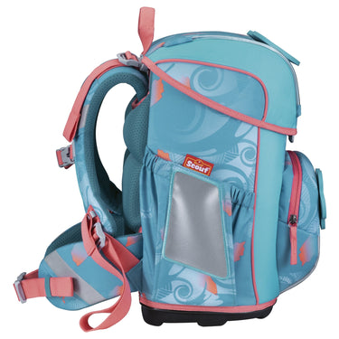 Scout Neo Exklusiv Safety Light - Schulranzen Set 5 tlg. (Aloha) - Markenkoffer