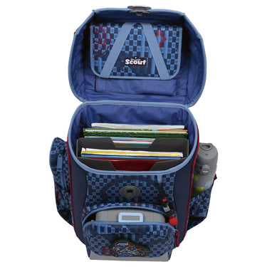 Scout Neo Exklusiv Safety Light - Schulranzen Set 5 tlg. (Space Explorer) - Markenkoffer