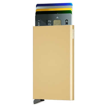 Secrid Cardprotector - Kreditkartenetui 6 cm RFID (gold) - Markenkoffer