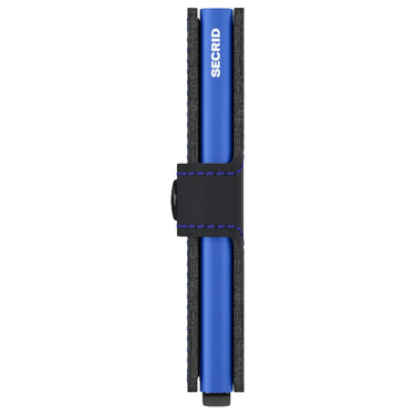 Secrid Matte Miniwallet - Geldbörse RFID 6.5 cm (black - blue) - Markenkoffer