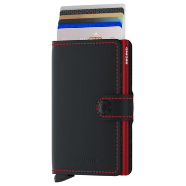 Secrid Matte Miniwallet - Geldbörse RFID 6.5 cm (black - red) - Markenkoffer