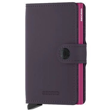Secrid Matte Miniwallet - Geldbörse RFID 6.5 cm (dark purple - fuchsia) - Markenkoffer
