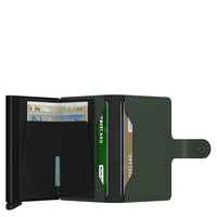 Secrid Matte Miniwallet - Geldbörse RFID 6.5 cm (green-black) - Ansicht 4
