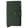 Secrid Matte Miniwallet - Cartera RFID 6.5 cm (verde-negro)