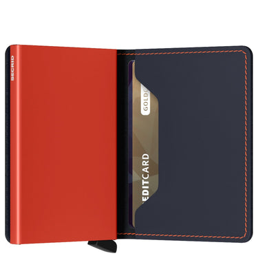 Secrid Matte Slimwallet - Geldbörse RFID 6.8 cm (night blue-orange) - Ansicht 5