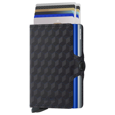 Secrid Optical Twinwallet - Geldbörse 16cc 10 cm RFID (titanium - blue) - Markenkoffer