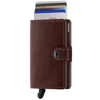 Secrid Vegetable Tanned Miniwallet - Geldbörse RFID 6.5 cm (espresso - brown) - Markenkoffer