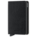 Secrid Vegetable Tanned Slimwallet - Geldbörse RFID 6.8 cm (black black) - Markenkoffer