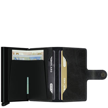 Secrid Vintage Miniwallet - Geldbörse RFID 6.5 cm (black) - Markenkoffer