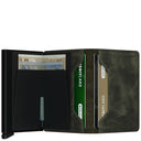 Secrid Vintage Slimwallet - Geldbörse RFID 6.8 cm (olive - black) - Markenkoffer