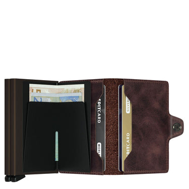 Secrid Vintage Twinwallet - Geldbörse RFID 7 cm (chocolate) - Markenkoffer