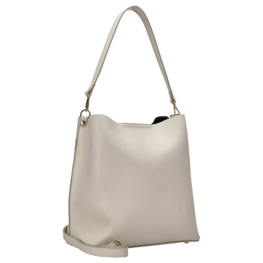 Seidenfelt Lilla Ro Midi Hobo - Schultertasche 30 cm (cream) - Markenkoffer