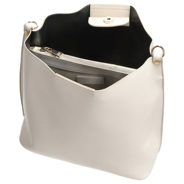 Seidenfelt Lilla Ro Midi Hobo - Schultertasche 30 cm (cream) - Markenkoffer