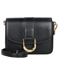 Seidenfelt Nellim - Umhängetasche 18 cm (black/gold)
