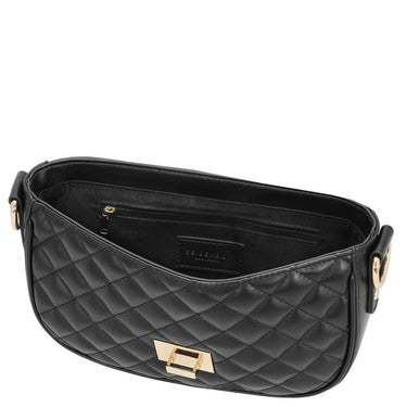 Seidenfelt Viiala Crossbody - Umhängetasche 26 cm (black quilted) - Markenkoffer