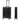 senz Foldaway - 4 - Rollen - Trolley M 66 cm (faltbar) (pure black) - Markenkoffer