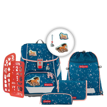 Step by Step 2in1 Plus - Schulranzen Set 6tlg. (Wild Horse Ronja) - Markenkoffer