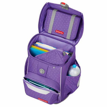 Step by Step Basis - Schulranzen Set 4tlg. (Purple Konfetti) - Markenkoffer