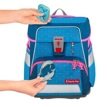 Step by Step Space - Schulranzen Set 5tlg. (Dolphin Pippa) - Markenkoffer