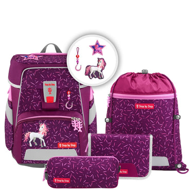 Step by Step Space - Schulranzen Set 5tlg. (Pretty Unicorn Nuala) - Markenkoffer
