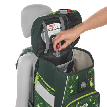 Step by Step Space Shine - Schulranzen Set 5tlg. (Dino Night Tyro) - Markenkoffer