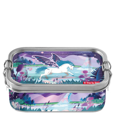 Step by Step Zubehör Edelstahl - Lunchbox 17 cm (Dreamy Pegasus) - Markenkoffer