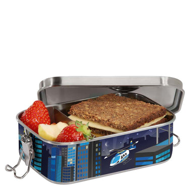Step by Step Zubehör Edelstahl - Lunchbox 17 cm (Helicopter Sam) - Markenkoffer