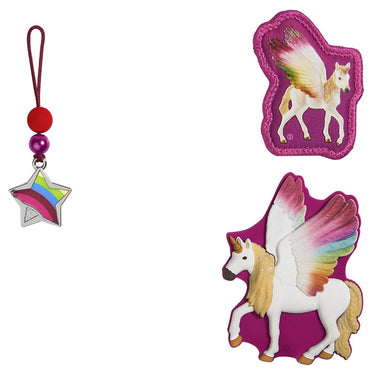 Step by Step Zubehör - Set "Magic Mags" Schleich (geflügeltes Regenbogeneinhorn) - Markenkoffer