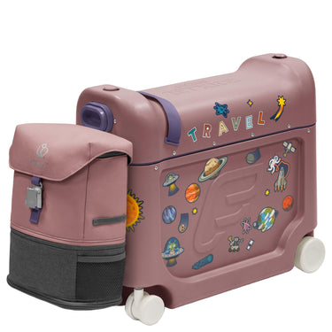 Stokke® JetKids™ Reiseset BedBox 46 cm Set 2 tlg. - 4 - Rollen - Kabinentrolley (hazy lilac) - Markenkoffer