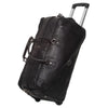 The Chesterfield Brand Jayven - Bolsa de viaje con ruedas de cuero 60 cm (color: negro)