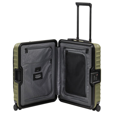 TITAN OVERSEAS - 4 - Rollen - Kabinentrolley S 55/23cm mit Vortasche (forest green, 55/23 cm) - Markenkoffer