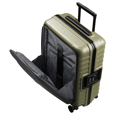 TITAN OVERSEAS - 4 - Rollen - Kabinentrolley S 55/23cm mit Vortasche (forest green, 55/23 cm) - Markenkoffer