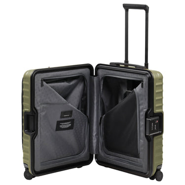 TITAN OVERSEAS - 4 - Rollen - Kabinentrolley S 55/23cm mit Vortasche (forest green, 55/23 cm) - Markenkoffer