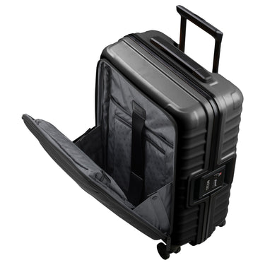 TITAN OVERSEAS - 4 - Rollen - Kabinentrolley S 55/23cm mit Vortasche (nightshade black, 55 cm) - Markenkoffer