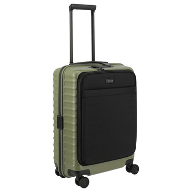 TITAN UPGRADE - 4 - Rollen - Kabinentrolley S 55/23 cm mit Vortasche (forest green) - Markenkoffer
