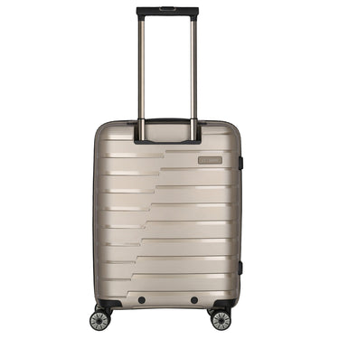 Travelite Air Base - 4 - Rollen - Kabinentrolley mit Vortasche S 55 cm (champagner) - Markenkoffer