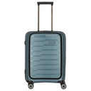 Travelite Air Base - 4 - Rollen - Kabinentrolley mit Vortasche S 55 cm (iceblue) - Markenkoffer