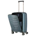 Travelite Air Base - 4 - Rollen - Kabinentrolley mit Vortasche S 55 cm (iceblue) - Markenkoffer