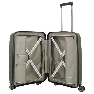 Travelite Air Base - 4 - Rollen - Kabinentrolley S 55 cm (olive) - Markenkoffer