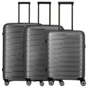 Travelite Air Base - 4-Rollen-Trolley Set 3tlg. erw. (anthracite)