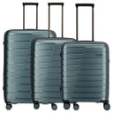 Travelite Air Base - 4 - Rollen - Trolley Set 3tlg. erw. (iceblue) - Markenkoffer