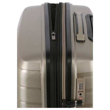 Travelite Air Base - 4 - Rollen - Trolley Set 3tlg. L/M/S Vortasche (champagner) - Markenkoffer