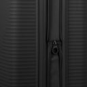 Travelite Air Stripe - 4 - Rollen - Trolley 66 cm erw. (black) - Markenkoffer