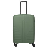 Travelite Air Stripe - 4 - Rollen - Trolley 66 cm erw. (green) - Markenkoffer
