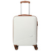 Travelite Bali - Trolley de cabina 4 ruedas S 55 cm (blanco/cognac)