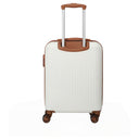Travelite Bali - 4 - Rollen - Kabinentrolley S 55 cm (weiß/cognac) - Markenkoffer